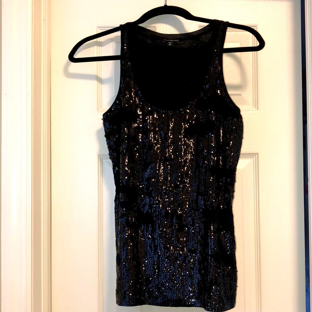 Express sequin front tank